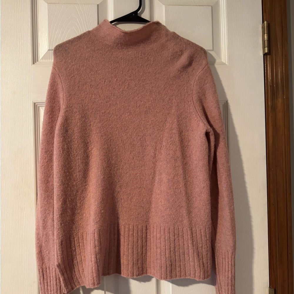 Madewell Blush Rose Mock Neck Sweater